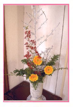 クリスマスの生け花.jpg